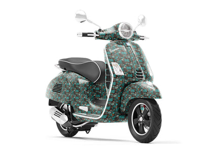 Subway Tunnels Graffiti Vespa Scooter Wrap Film