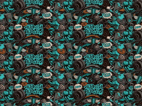 Subway Tunnels Graffiti Vinyl Wrap Pattern~Rwraps Series 914 Digitally Printed Vinyl Wrap~0