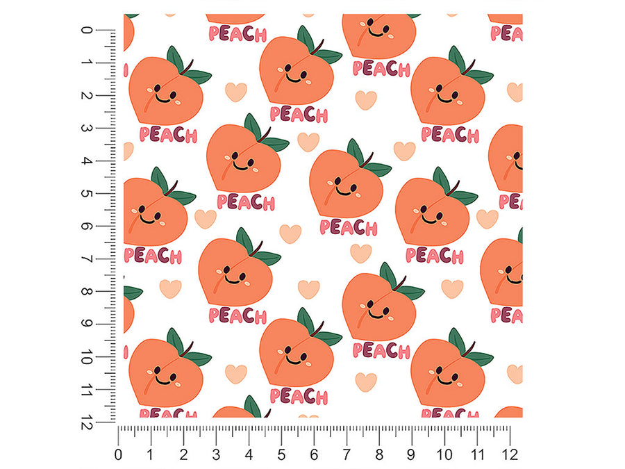 such a peach fruit 1ft x 1ft Craft Sheets