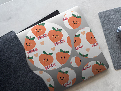 such a peach fruit DIY Laptop Stickers