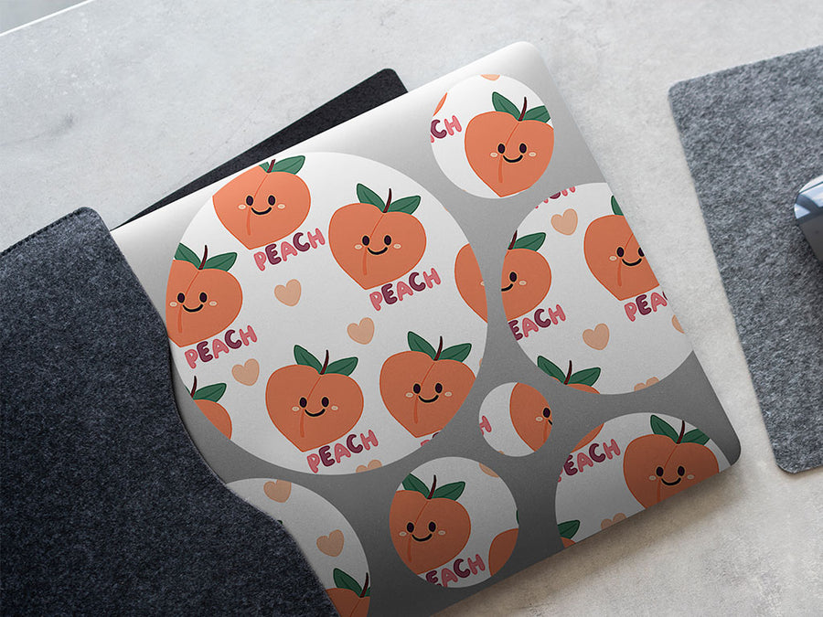 such a peach fruit DIY Laptop Stickers