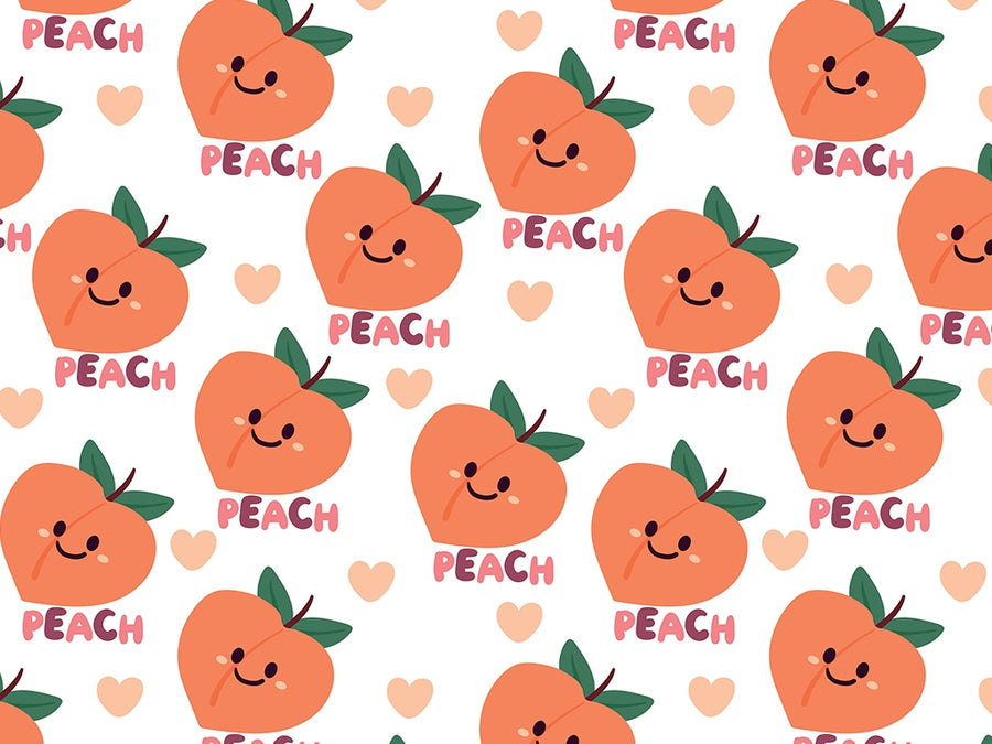 Such a Peach Fruit Vinyl Wrap Pattern~Rwraps Series 914 Digitally Printed Vinyl Wrap~0