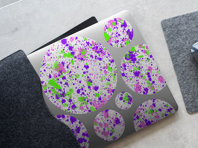 such fun paint splatter DIY Laptop Stickers