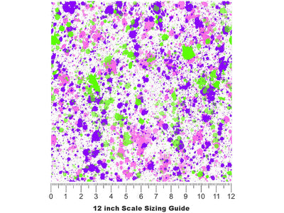 Such Fun Paint Splatter Vinyl Film Pattern Size 12 inch Scale~Rwraps Such Fun Paint Splatter Sizing Chart~2