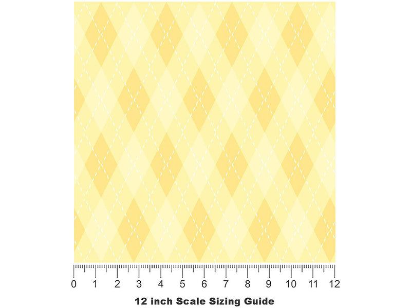 Sugar Cookie Argyle Vinyl Film Pattern Size 12 inch Scale~Rwraps Sugar Cookie Argyle Sizing Chart~2