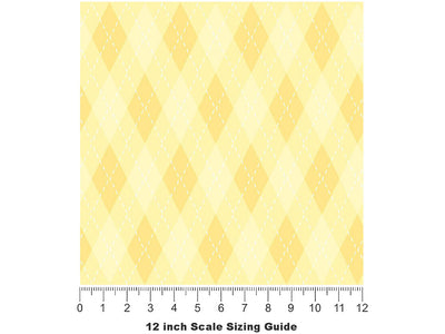 Sugar Cookie Argyle Vinyl Film Pattern Size 12 inch Scale~Rwraps Sugar Cookie Argyle Sizing Chart~2