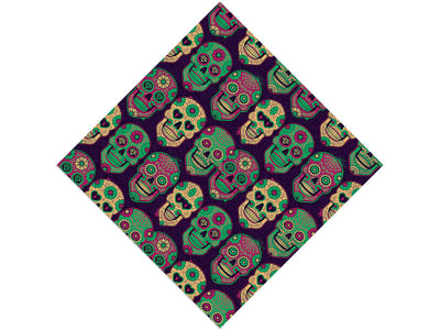 Sugar Skull Halloween Vinyl Wrap Pattern