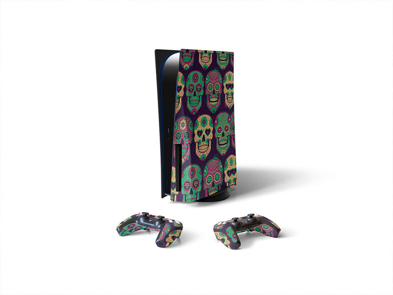sugar skull skull and bones Sony PS5 DIY Skin