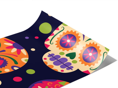 Sugar Skulls Day of the Dead Vinyl Wraps~Rwraps Series 914 Digitally Printed Vinyl Wrap~0
