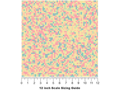 Sugary Sweets Pixel Vinyl Film Pattern Size 12 inch Scale~Rwraps Sugary Sweets Pixel Sizing Chart~2