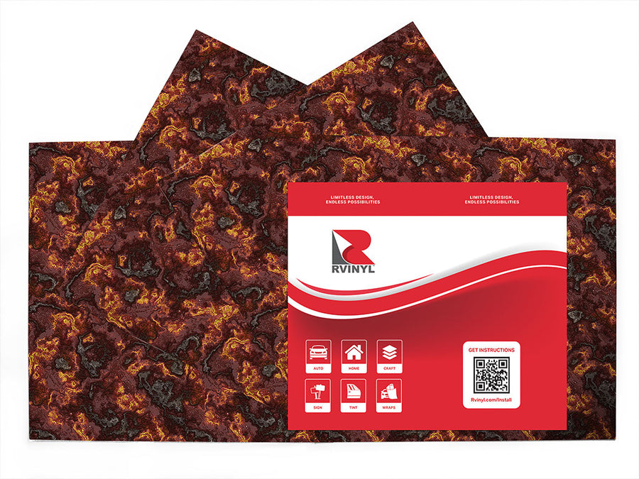 sulfuric plumes lava Craft Vinyl Sheet Pack