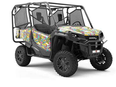 Summer Break Sticker Bomb Utility Vehicle Vinyl Wrap