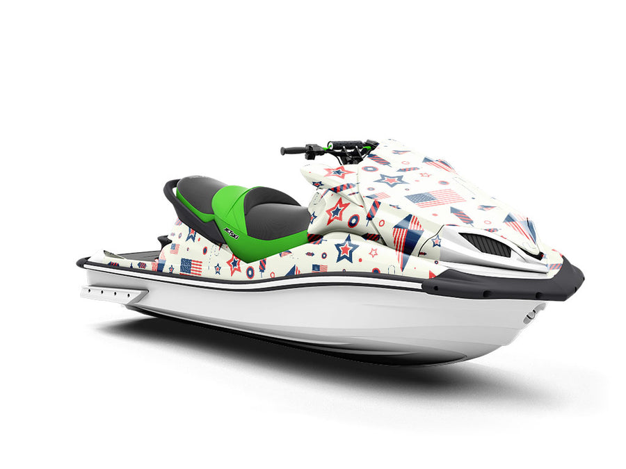 Summer Day Americana Jet Ski Vinyl Customized Wrap