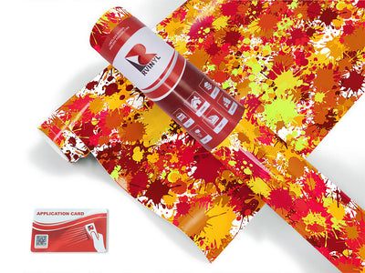 summer ends paint splatter Craft Vinyl Roll