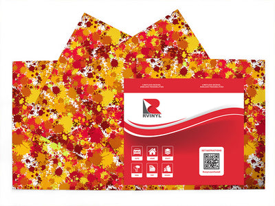 summer ends paint splatter Craft Vinyl Sheet Pack