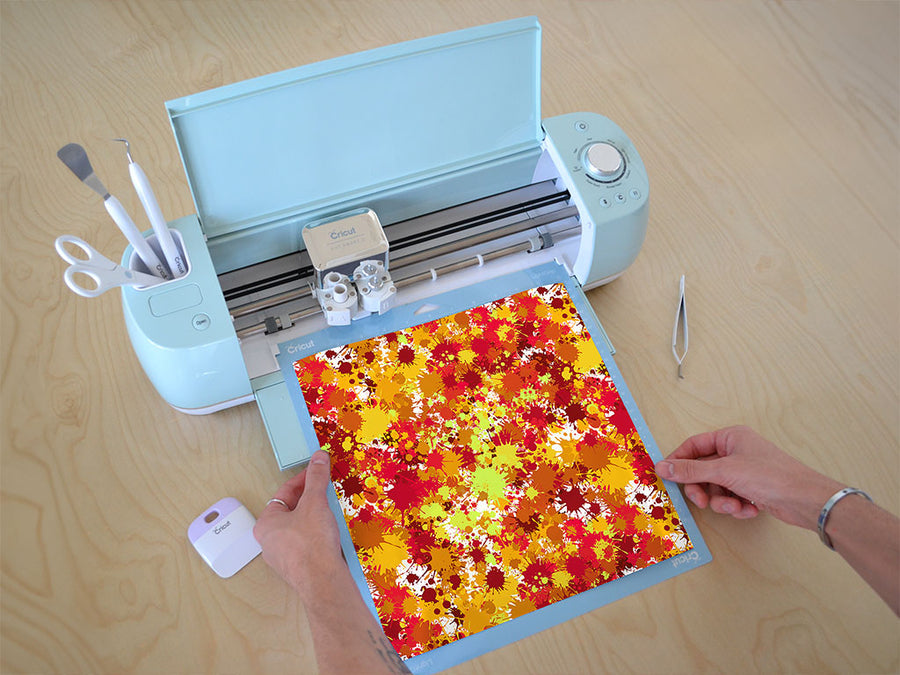 summer ends paint splatter Cricut Compatible Vinyl