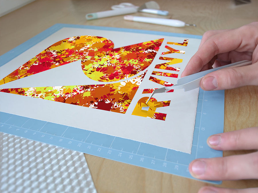 summer ends paint splatter Easy Weed Craft Vinyl