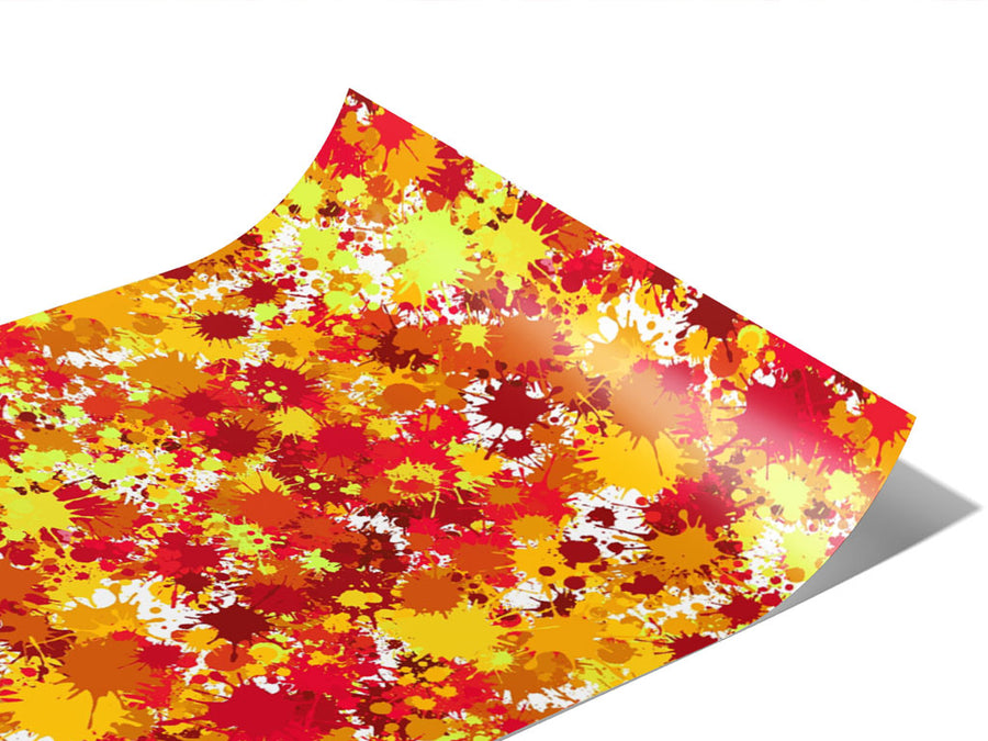 Summer Ends Paint Splatter Vinyl Wraps~Rwraps Series 914 Digitally Printed Vinyl Wrap~0