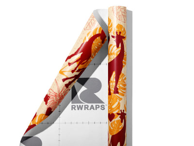 Summer Loving Animal Wrap Film Sheets~Rwraps Series 914 Summer Loving Animal Scrolled Sheet~3