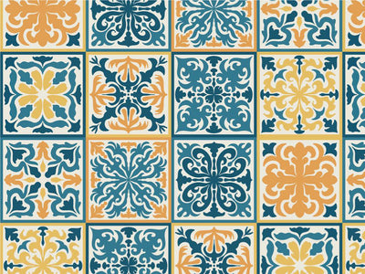 Summer Tile Vinyl Wrap Pattern~Rwraps Series 914 Digitally Printed Vinyl Wrap~0