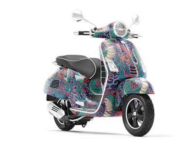Summon Eternity Fantasy Vespa Scooter Wrap Film