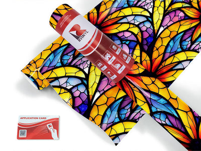 sunflower field stained glass Craft Vinyl Roll