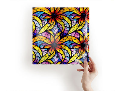 sunflower field stained glass Craft Sheets