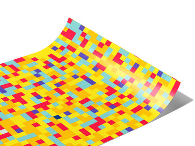 Sunflower Patterns Pixel Vinyl Wraps~Rwraps Series 914 Digitally Printed Vinyl Wrap~0