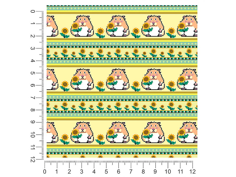 sunflower snack animal 1ft x 1ft Craft Sheets