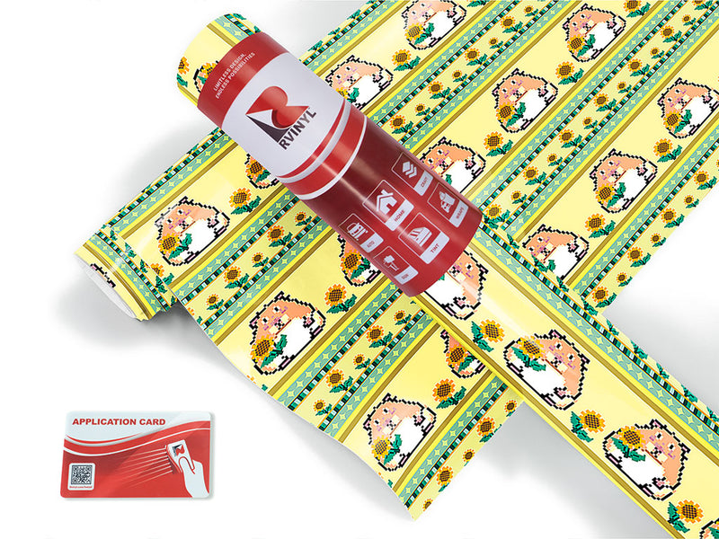 sunflower snack animal Craft Vinyl Roll