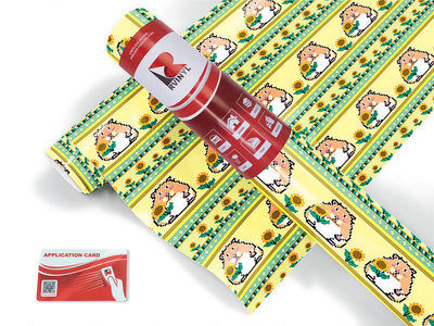 sunflower snack animal Craft Vinyl Roll