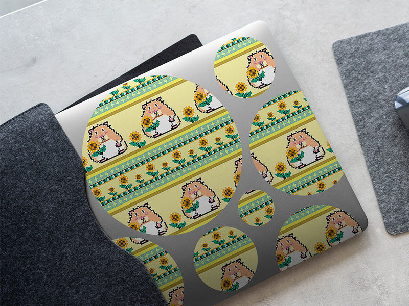 sunflower snack animal DIY Laptop Stickers