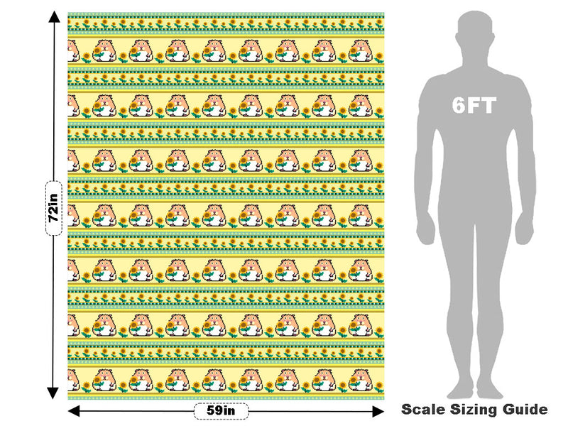 Sunflower Snack Rodent Vehicle Wrap Scale~Rwraps Series 914 Sunflower Snack Rodent Measurements~1