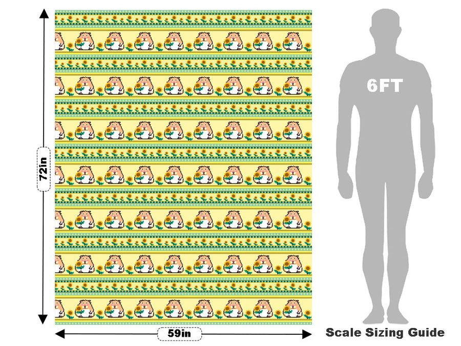 Sunflower Snack Rodent Vehicle Wrap Scale~Rwraps Series 914 Sunflower Snack Rodent Measurements~1