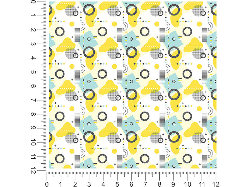 sunny reflections abstract geometric 1ft x 1ft Craft Sheets