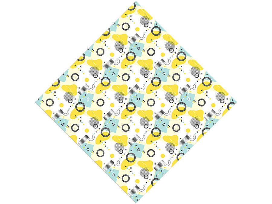 Sunny Reflections Abstract Vinyl Wrap Pattern