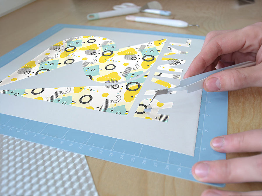 sunny reflections abstract geometric Easy Weed Craft Vinyl