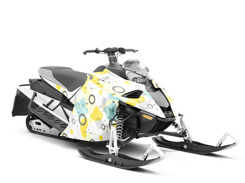 Sunny Reflections Abstract Custom Wrapped Snowmobile