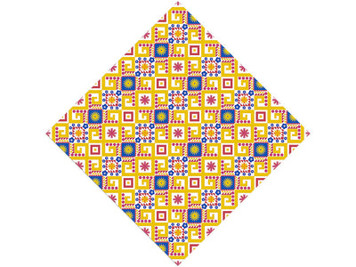 Sunny Sky Art Deco Vinyl Wrap Pattern