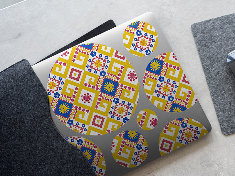 sunny sky art deco DIY Laptop Stickers