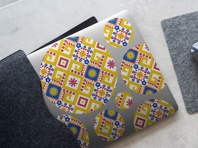 sunny sky art deco DIY Laptop Stickers