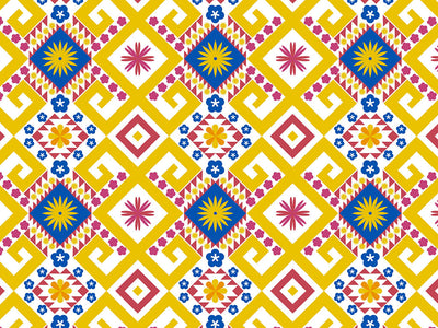Sunny Sky Art Deco Vinyl Wrap Pattern~Rwraps Series 914 Digitally Printed Vinyl Wrap~0
