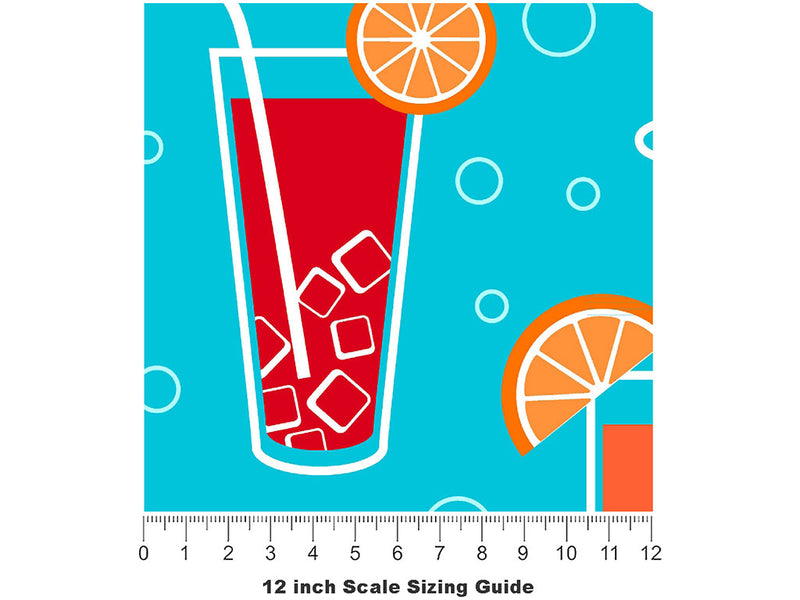 Sunrise Sours Alcohol Vinyl Film Pattern Size 12 inch Scale~Rwraps Sunrise Sours Alcohol Sizing Chart~2