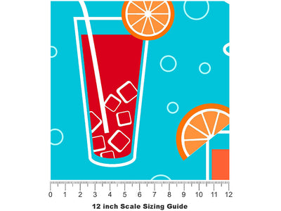 Sunrise Sours Alcohol Vinyl Film Pattern Size 12 inch Scale~Rwraps Sunrise Sours Alcohol Sizing Chart~2