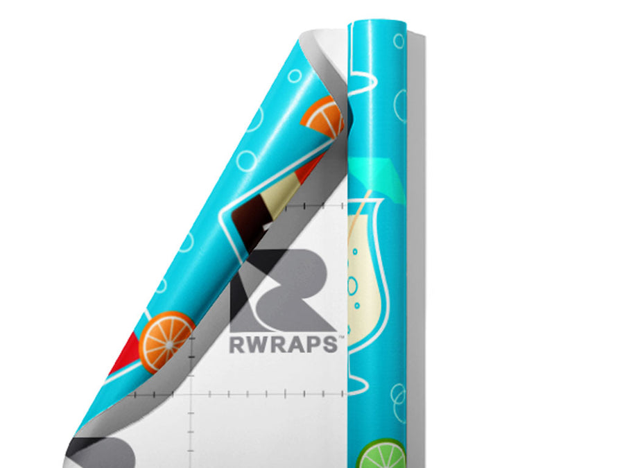 Sunrise Sours Alcohol Wrap Film Sheets~Rwraps Series 914 Sunrise Sours Alcohol Scrolled Sheet~3