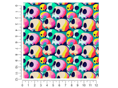 sunrise viewing skull and bones 1ft x 1ft Craft Sheets