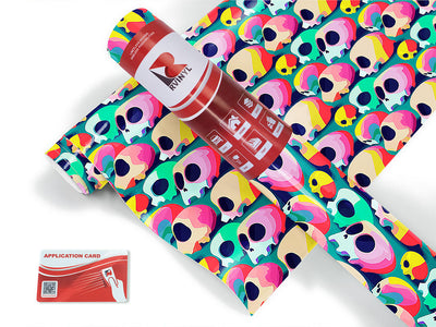 sunrise viewing skull and bones Craft Vinyl Roll