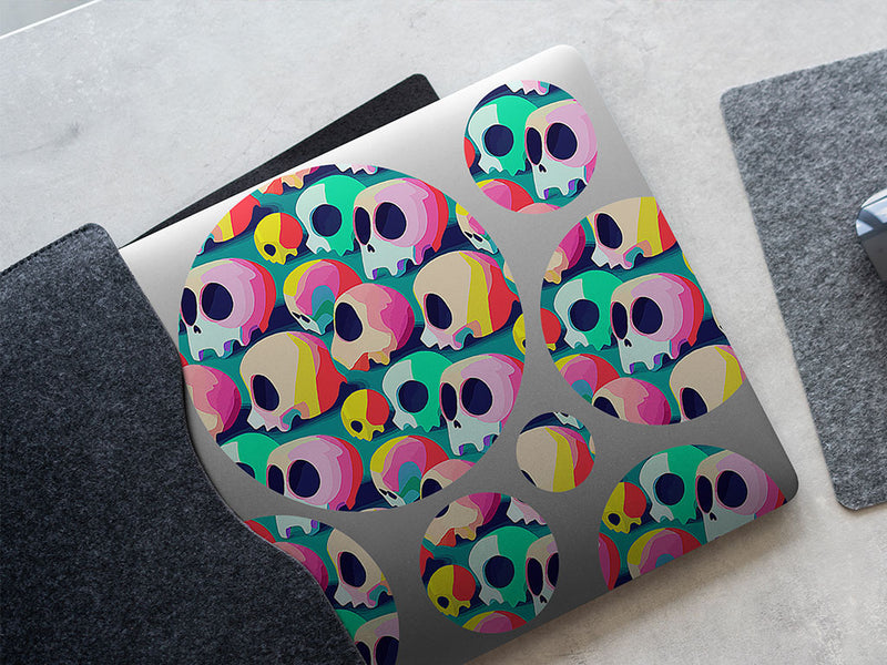 sunrise viewing skull and bones DIY Laptop Stickers