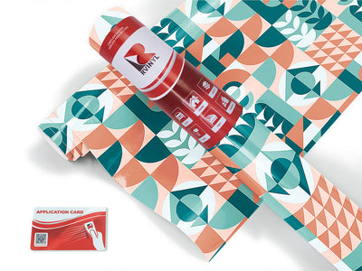 sunset abstractions mosaic Craft Vinyl Roll