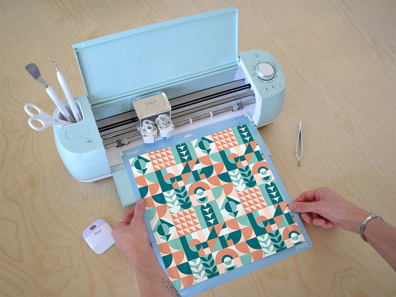 sunset abstractions mosaic Cricut Compatible Vinyl